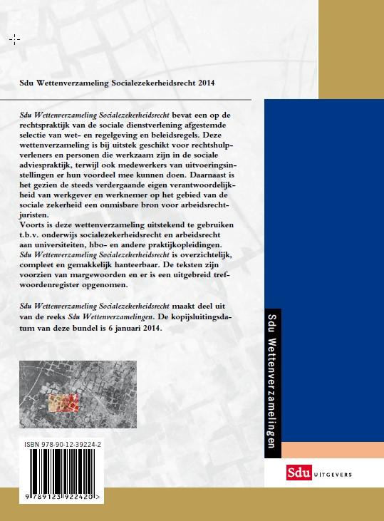 Achterkant van Socialezekerheidsrecht editie 2014