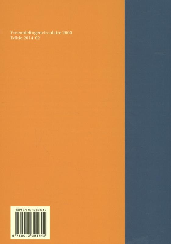 Achterkant van Vreemdelingencirculaire 2000