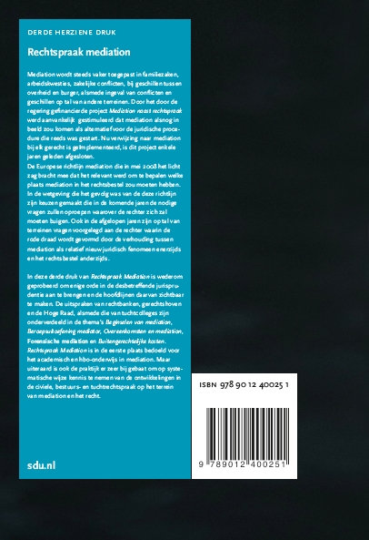 Achterkant van Rechtspraak Mediation