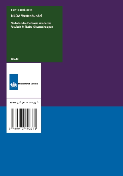 Achterkant van NLDA Wettenbundel 2018-2019