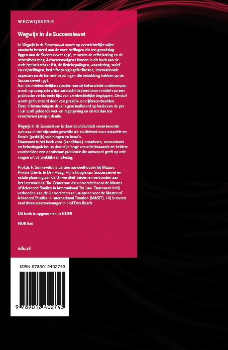 Achterkant van Wegwijs in de Successiewet