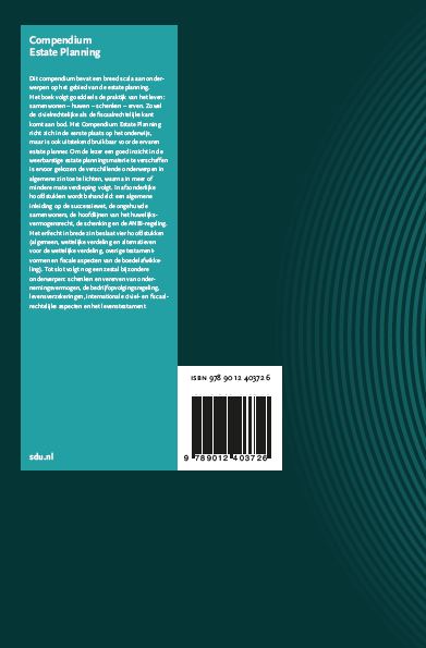 Achterkant van Compendium Estate Planning