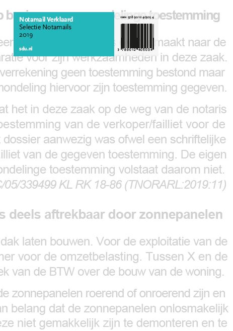 Achterkant van Notamail Verklaard, Selectie Notamails 2019