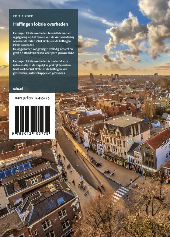 Achterkant van Heffingen lokale overheden. Editie 2020