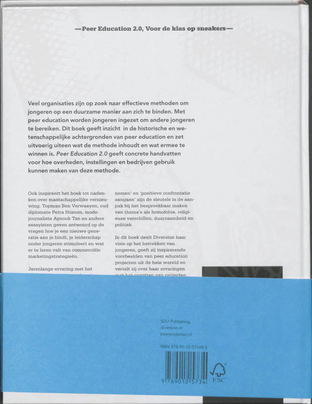 Achterkant van Peer Education 2.0