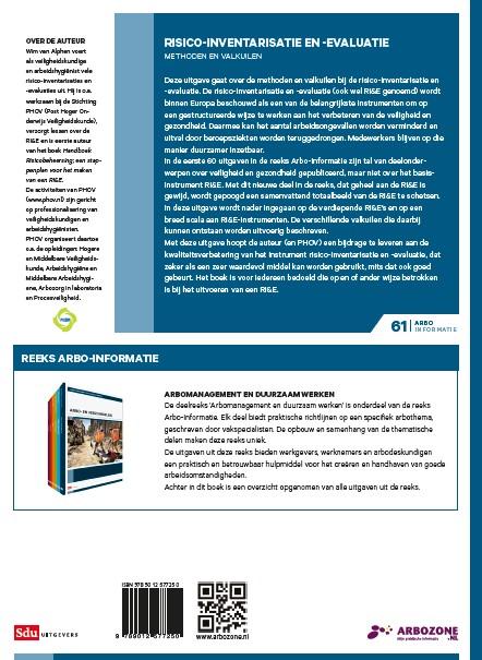 Achterkant van Risico inventarisatie en evaluatie
