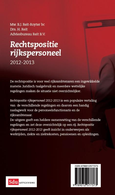 Achterkant van Rechtspositie rijkspersoneel