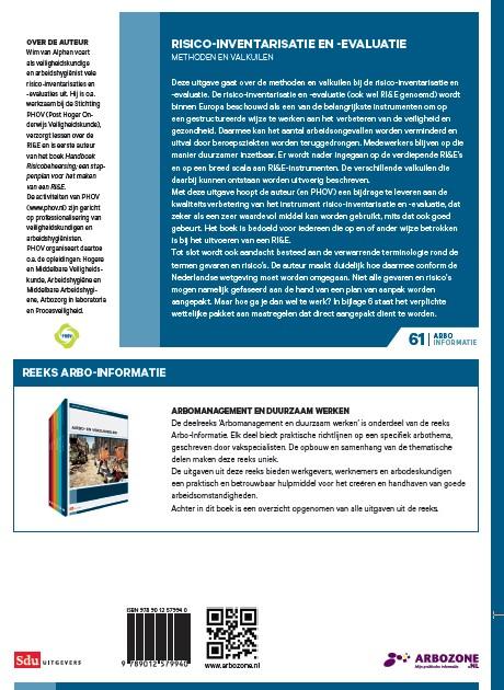 Achterkant van Risico-inventarisatie en -evaluatie