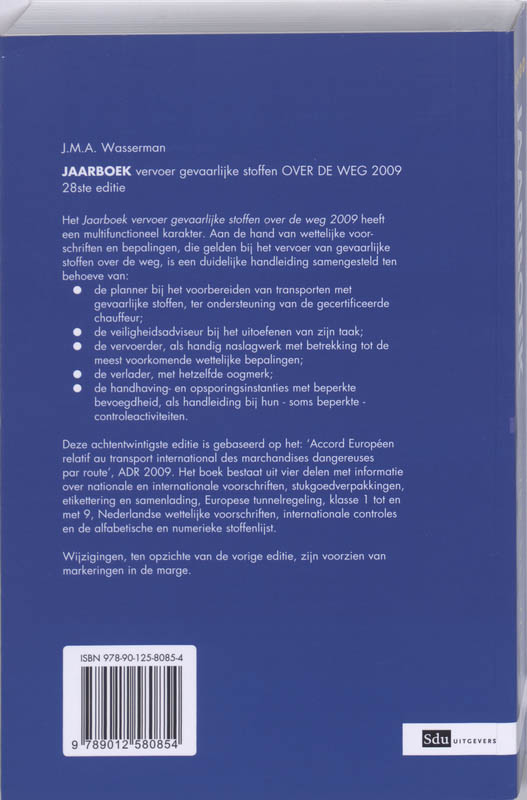 Achterkant van 2009