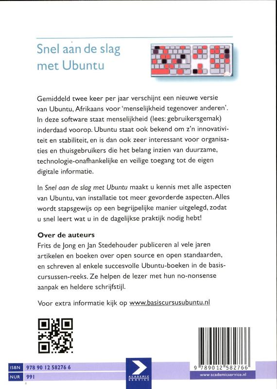 Achterkant van Snel aan de slag met Ubuntu