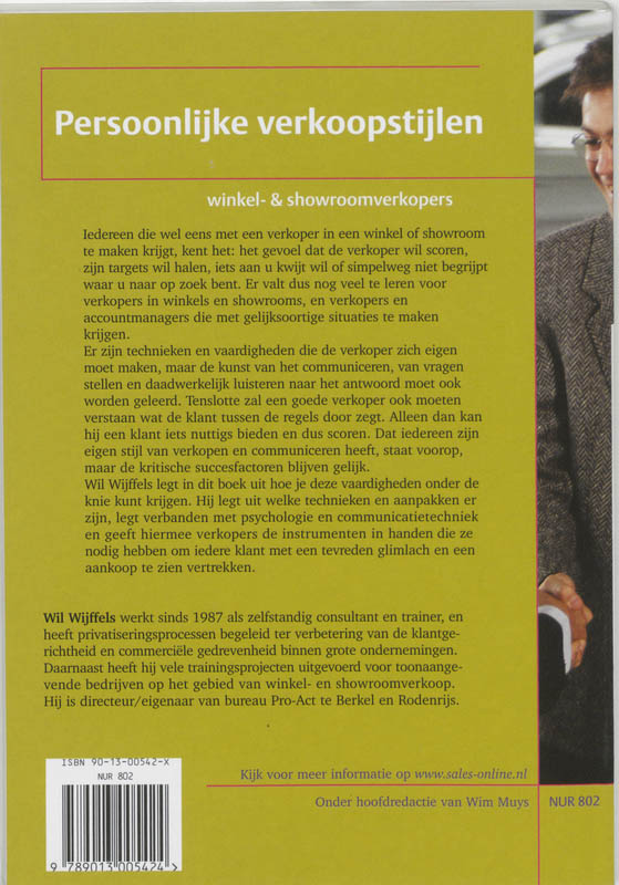 Achterkant van Persoonlijke verkoopstijlen