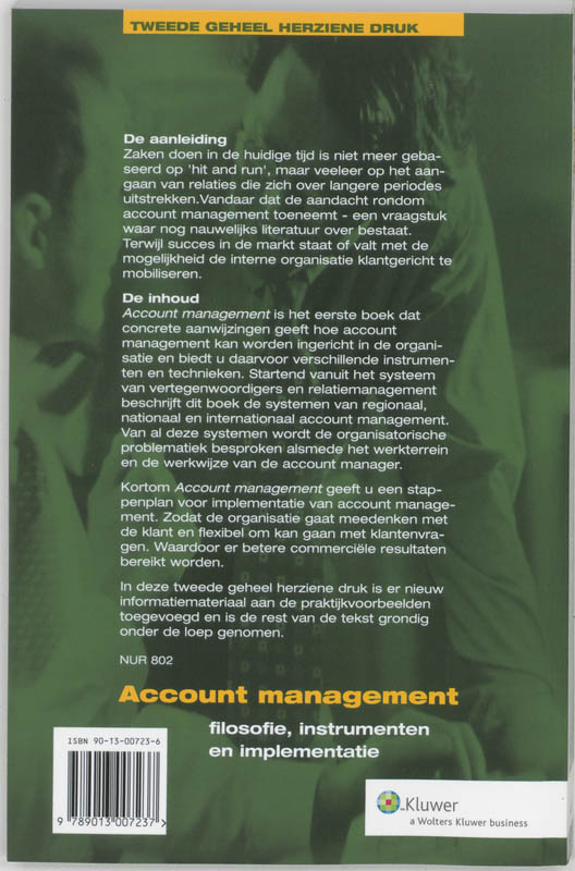 Achterkant van Account management