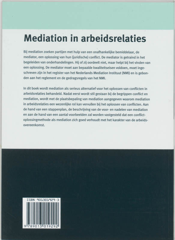 Achterkant van Meditation in arbeidsrelaties