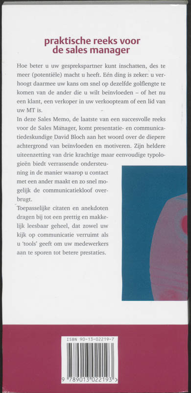 Achterkant van De kracht van communicatie