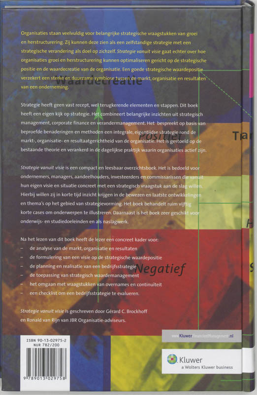 Achterkant van Strategie vanuit visie