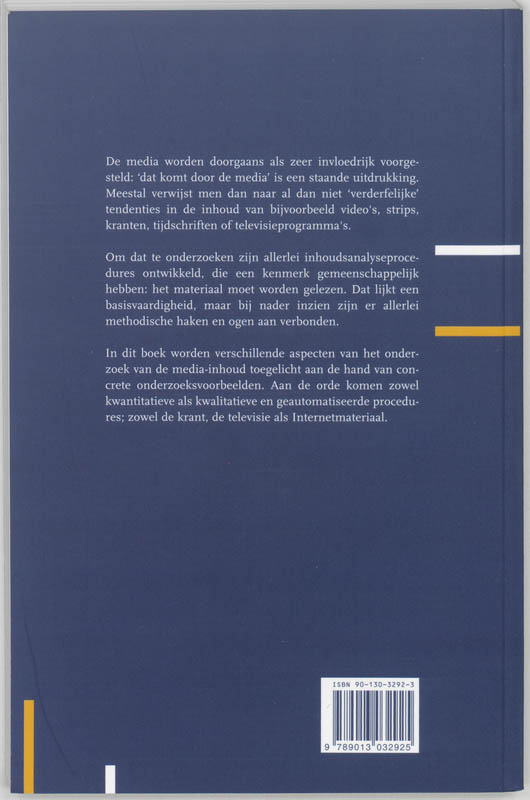 Achterkant van Inhoudsanalyse