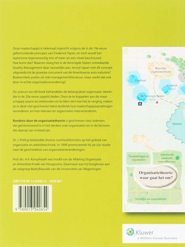 Achterkant van Rondreis door de organisatietheorie