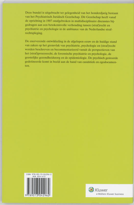 Achterkant van Tussen behandeling en straf