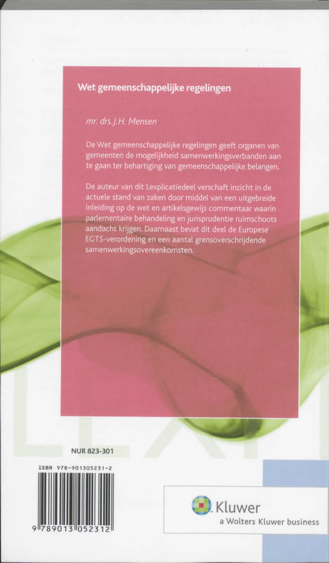 Achterkant van Wet gemeenschappelijke regelingen
