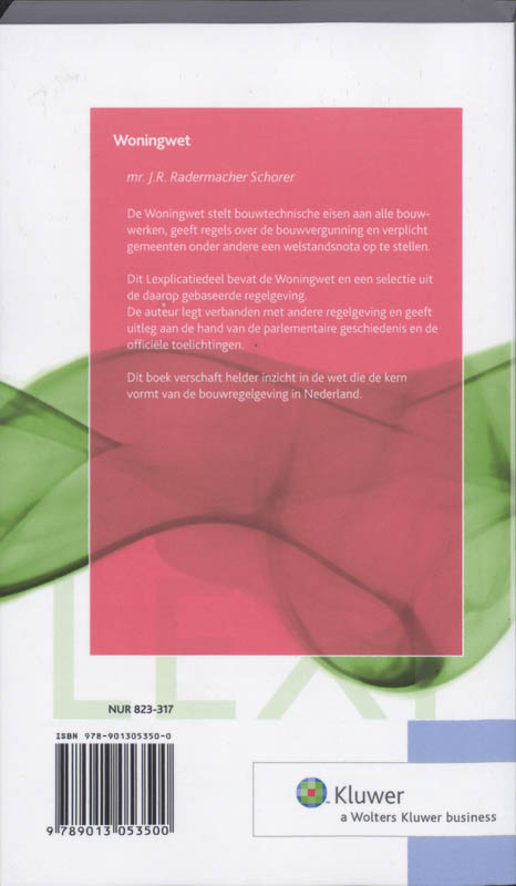 Achterkant van Woningwet