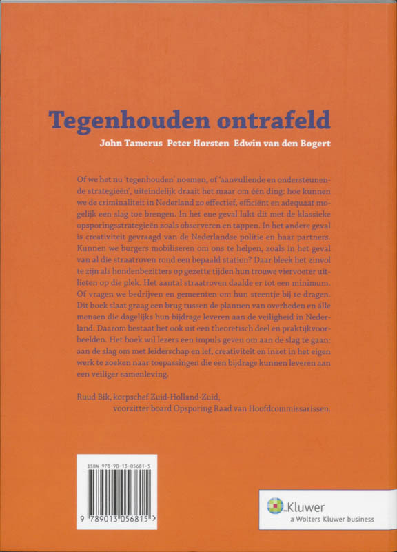 Achterkant van Tegenhouden ontrafeld