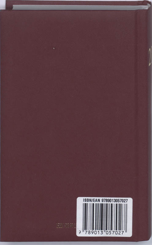 Achterkant van 2009
