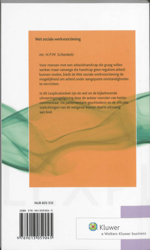 Achterkant van Wet sociale werkvoorziening