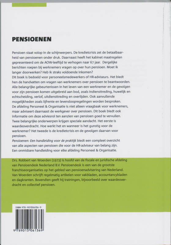 Achterkant van Pensioenen: Een handleiding voor de praktijk