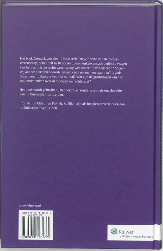 Achterkant van 1 Grondslagen