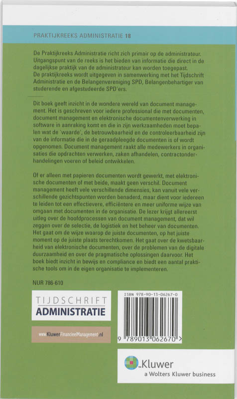 Achterkant van Documenten onder controle