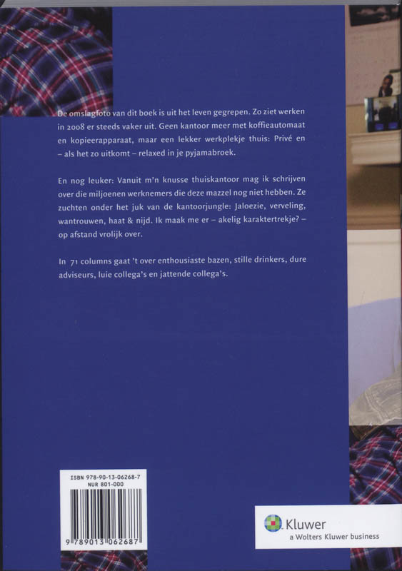 Achterkant van Lekker schrijven in mijn pyamabroek