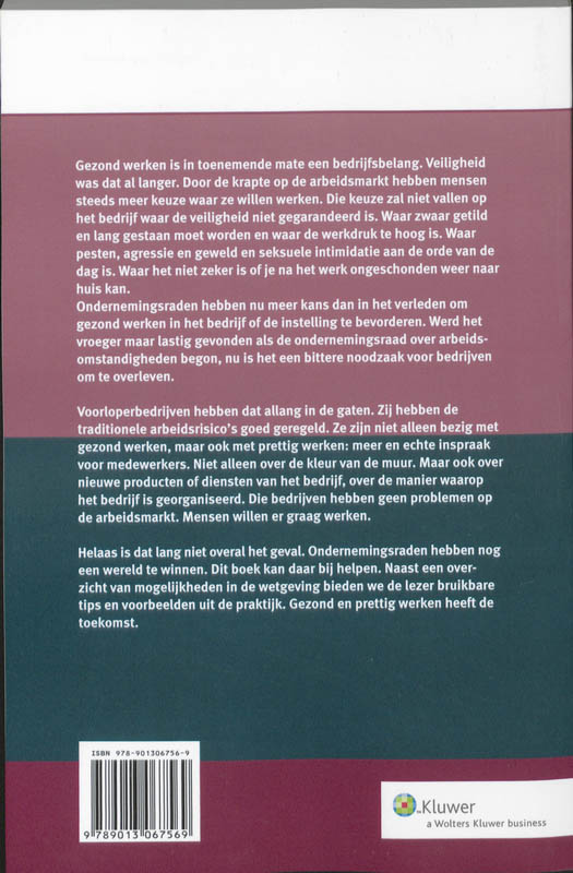 Achterkant van Gezond werken