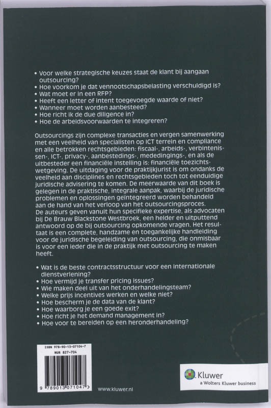 Achterkant van Outsourcing