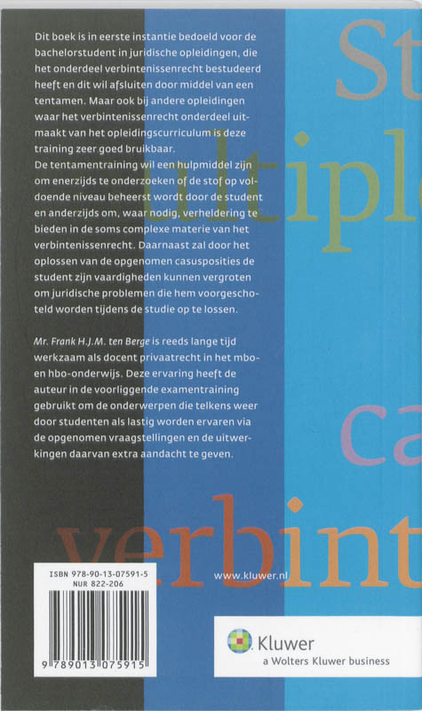 Achterkant van Verbintenissenrecht