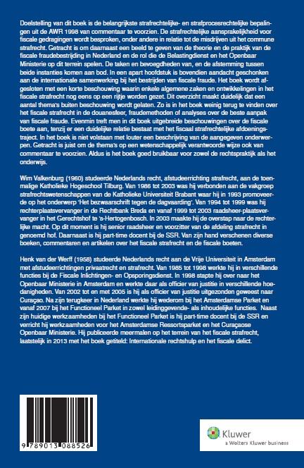 Achterkant van Fiscaal straf- en strafprocesrecht