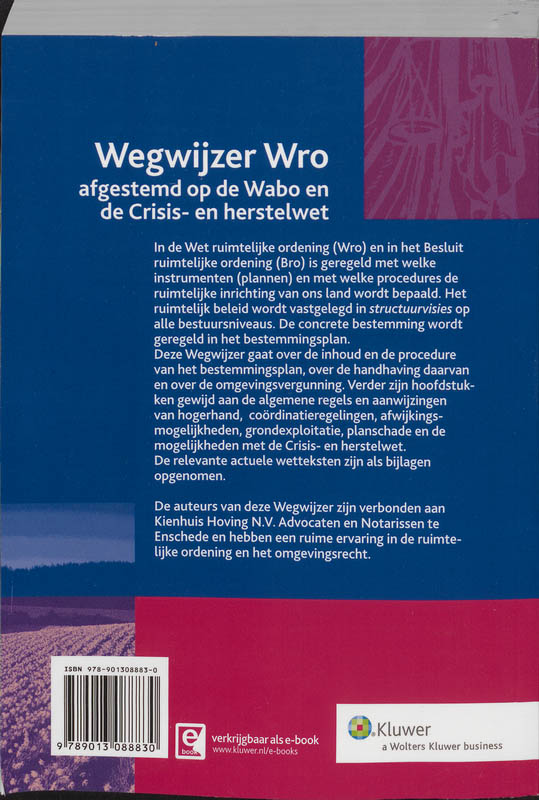 Achterkant van Wegwijzer Wro