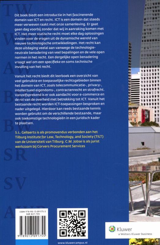 Achterkant van Inleiding ICT en recht
