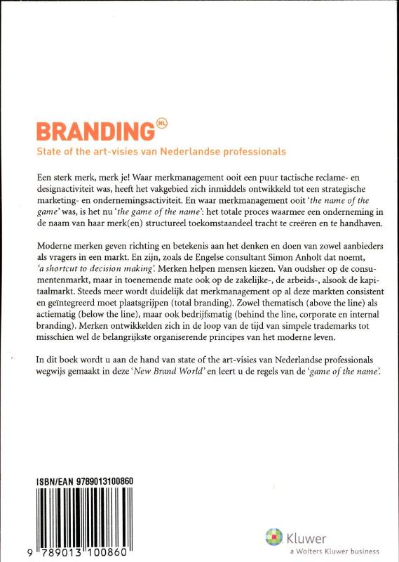 Achterkant van Branding