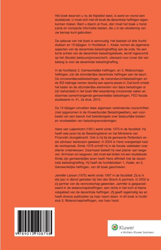 Achterkant van Decentrale heffingen