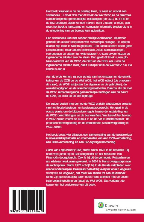 Achterkant van Wet waardering onroerende zaken