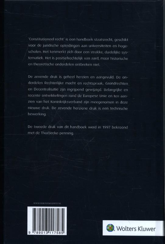 Achterkant van Constitutioneel recht