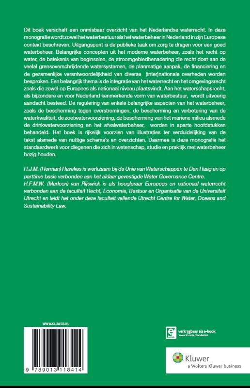 Achterkant van Nederlands waterrecht in Europese context Nederland