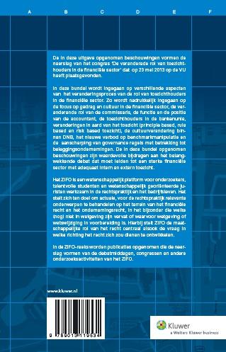 Achterkant van De veranderende rol van toezichthouders in de financiele sector