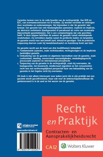 Achterkant van Garanties in de rechtspraktijk