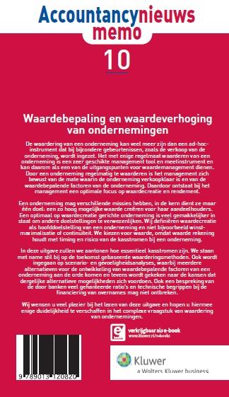 Achterkant van Waardebepaling