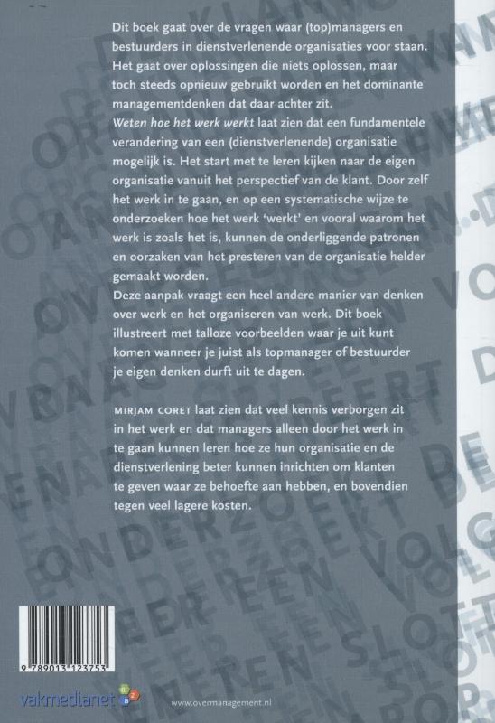 Achterkant van Weten hoe het werk werkt