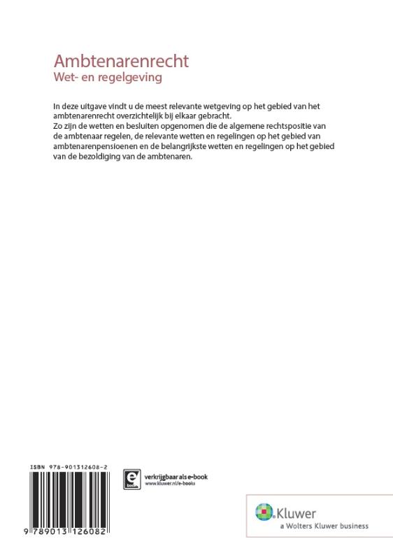 Achterkant van Ambtenarenrecht