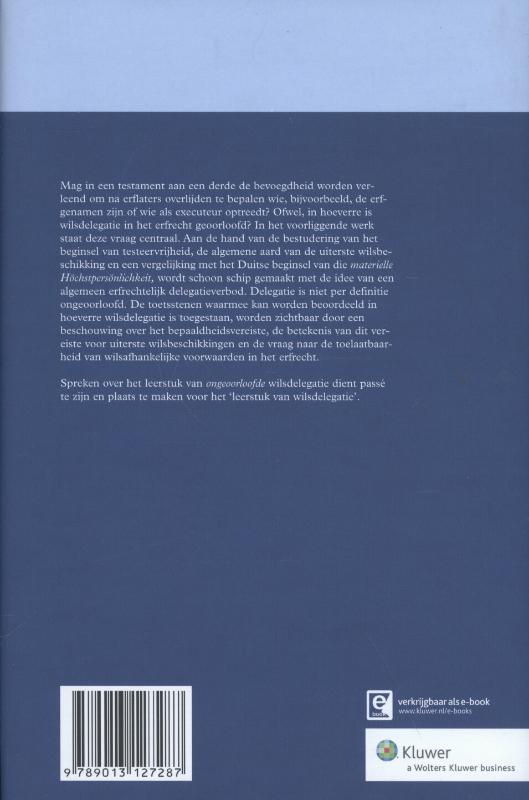 Achterkant van Wilsdelegatie in het erfrecht
