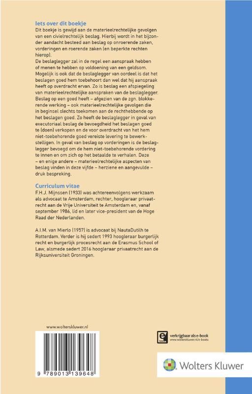Achterkant van Materieel beslagrecht
