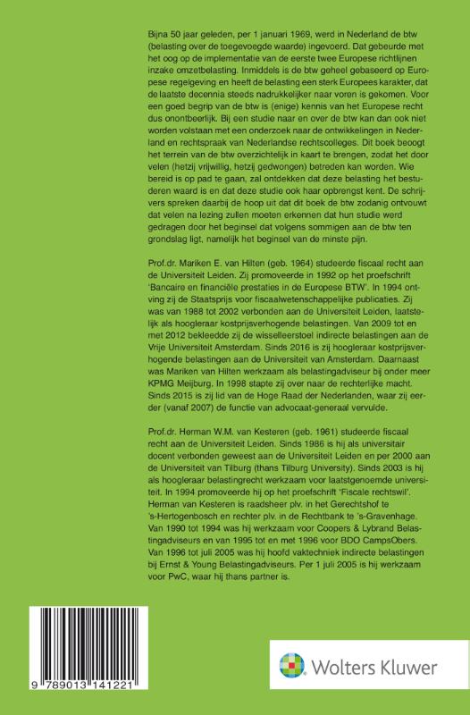 Achterkant van Omzetbelasting
